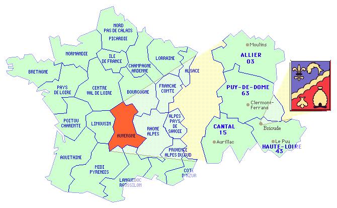 carte Auvergne Haute-Loire