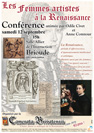 affiche A4conference Femmes Artistes Renaissance